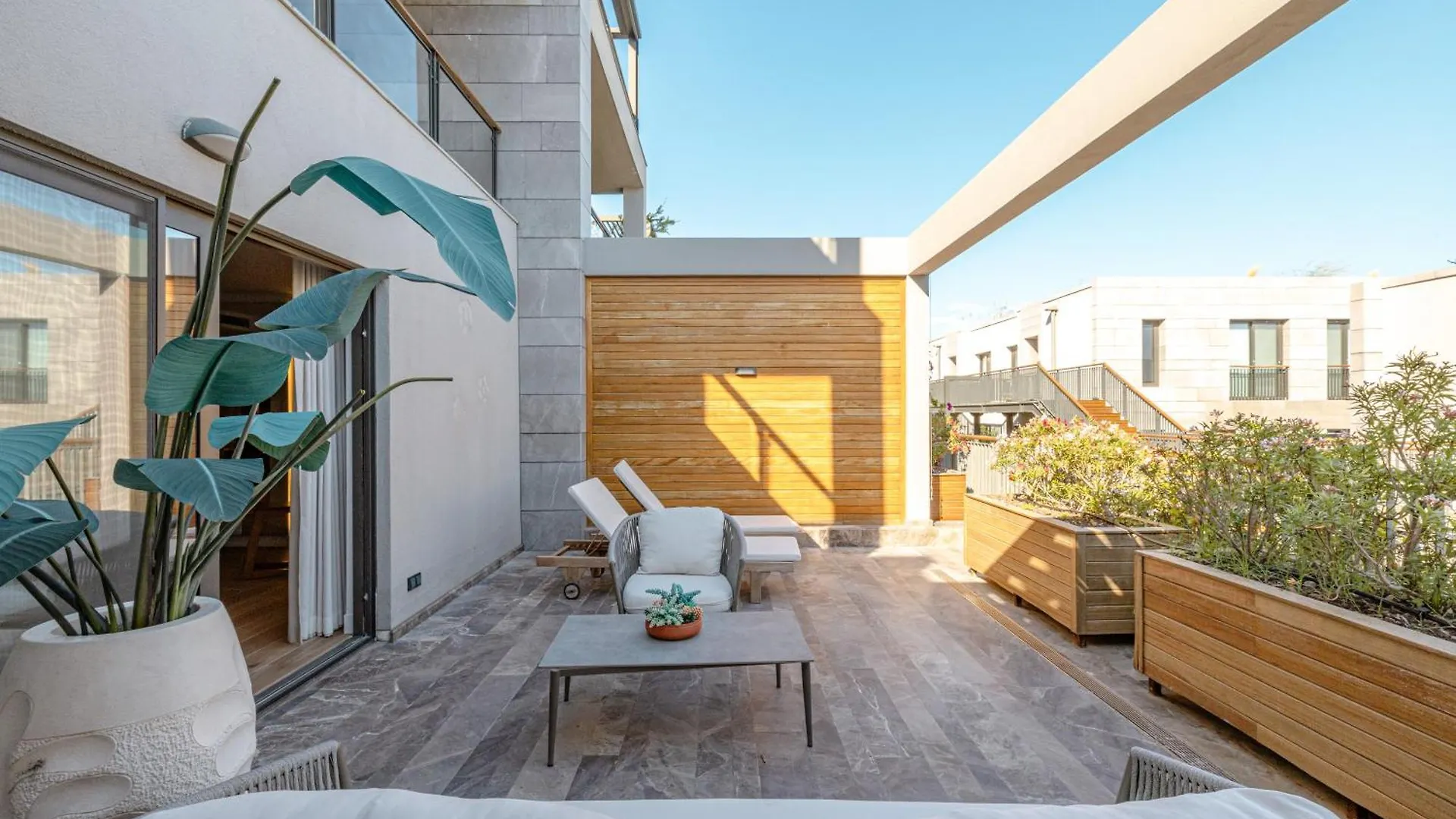 度假居 3-Bedroom Beachfront Villa With Hotel Amenities 土耳其